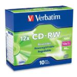Verbatim CD-RW 700MB 4x-12X Speed, 10 Pack